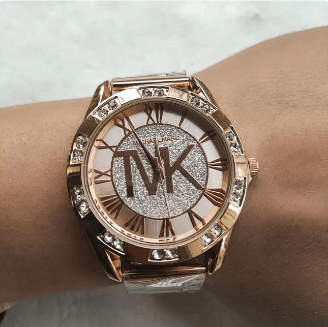 Luxury Designer Women's Watch Rose Gold Stainless Steel