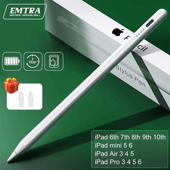 Apple Compatible For Apple Pencil 2 1 Palm Rejection Power Display iPad Accessories iPad 2022 2021 2020 2019 2018 Pro 11 12.9 Air Mini Stylus Pen