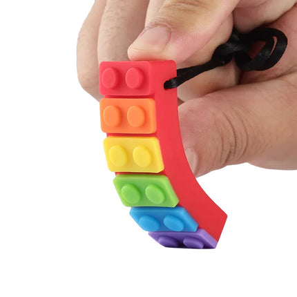 Brick Sensory Chew Toy Necklace Austism Therapy ADHD