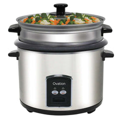 Ovation 10 Cup Rice Cooker With Vegetable Steamer