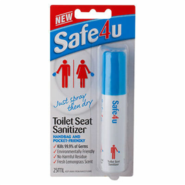 Safe4U Toilet Seat Sanitizer 25ml X6