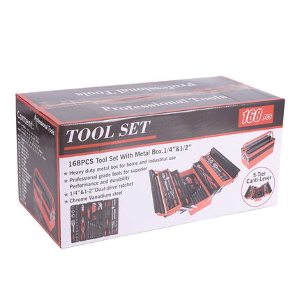 168 Pcs Tool Set with Metal Box